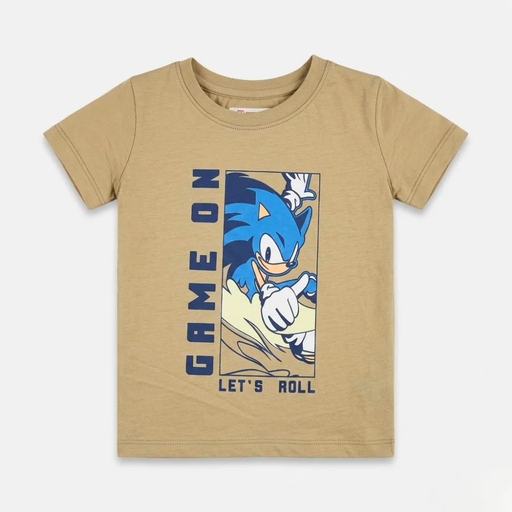 Kids Sonic "Game On" Graphic Cotton T-Shirt (Copy 1)
